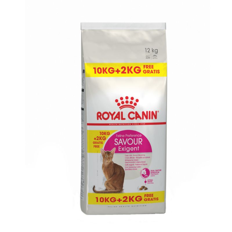 Royal Canin Exigent Savour 10+2kg gratis