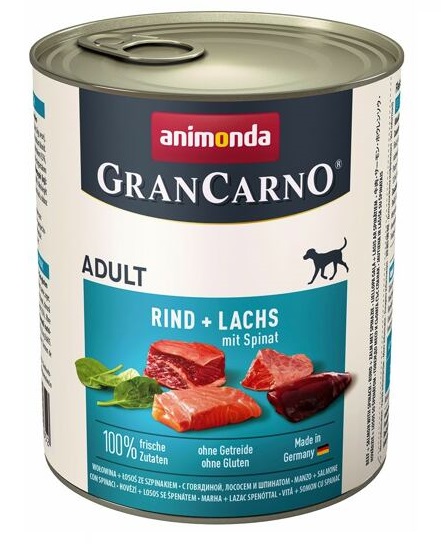 Animonda Gran Carno Adult salmon & spinach 800g