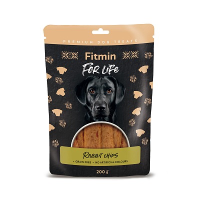 Fitmin For Life Rabbit slices delicacy for dogs 200g