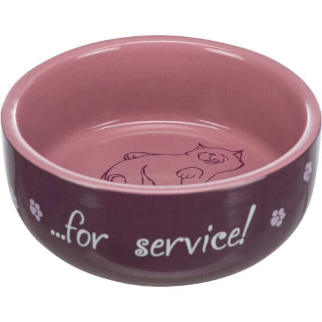 Trixie ceramic bowl with a lying cat 300ml/11cm
