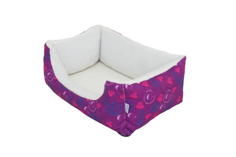 Rajen dog bed lined with plush 64x40cm, theme P-05/K-10 (1)