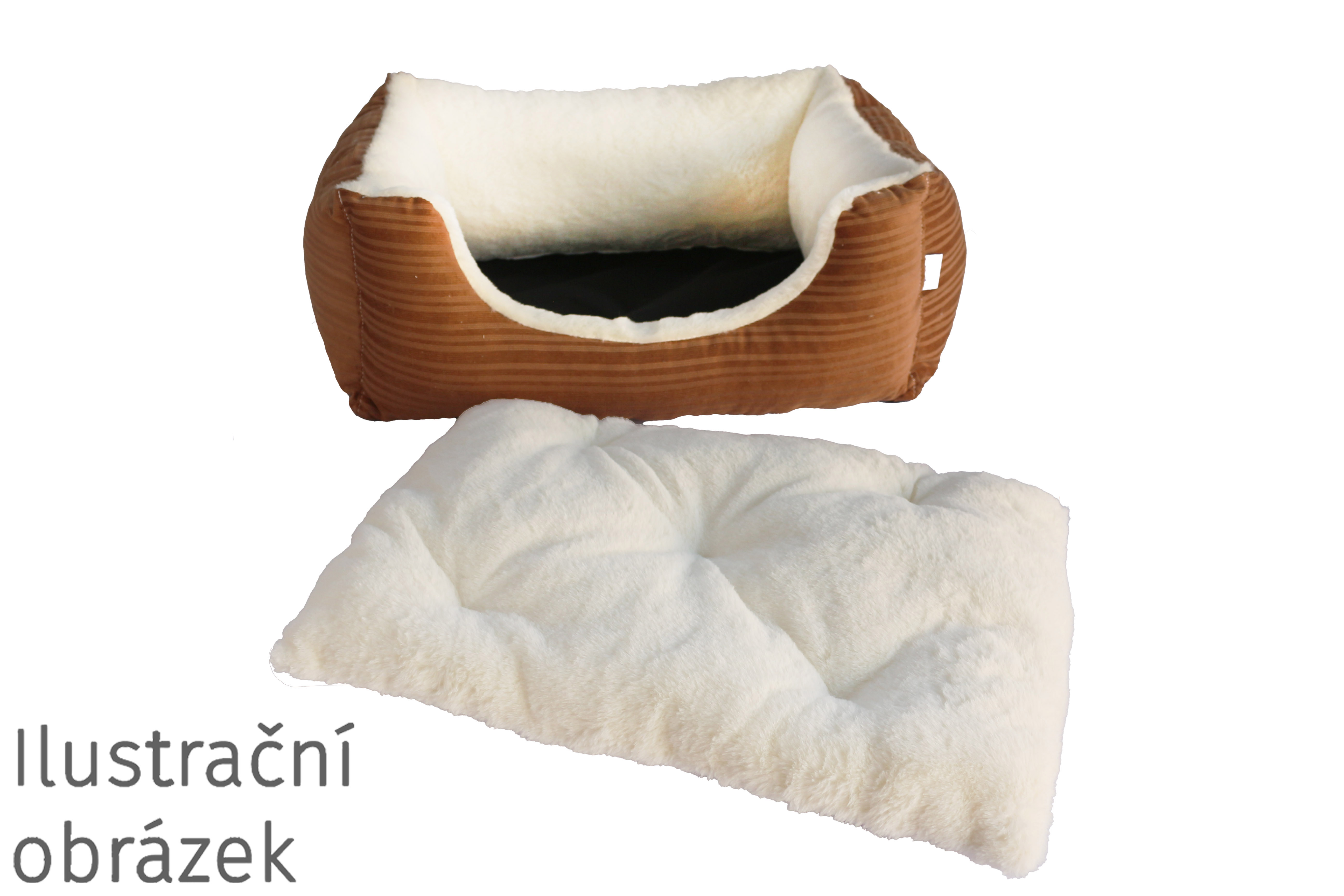 Rajen dog bed lined with plush 64x40cm, theme P-28/K-43 (3)
