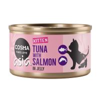 Cosma Thai/Asia kitten tuňák s lososem v želé 85g