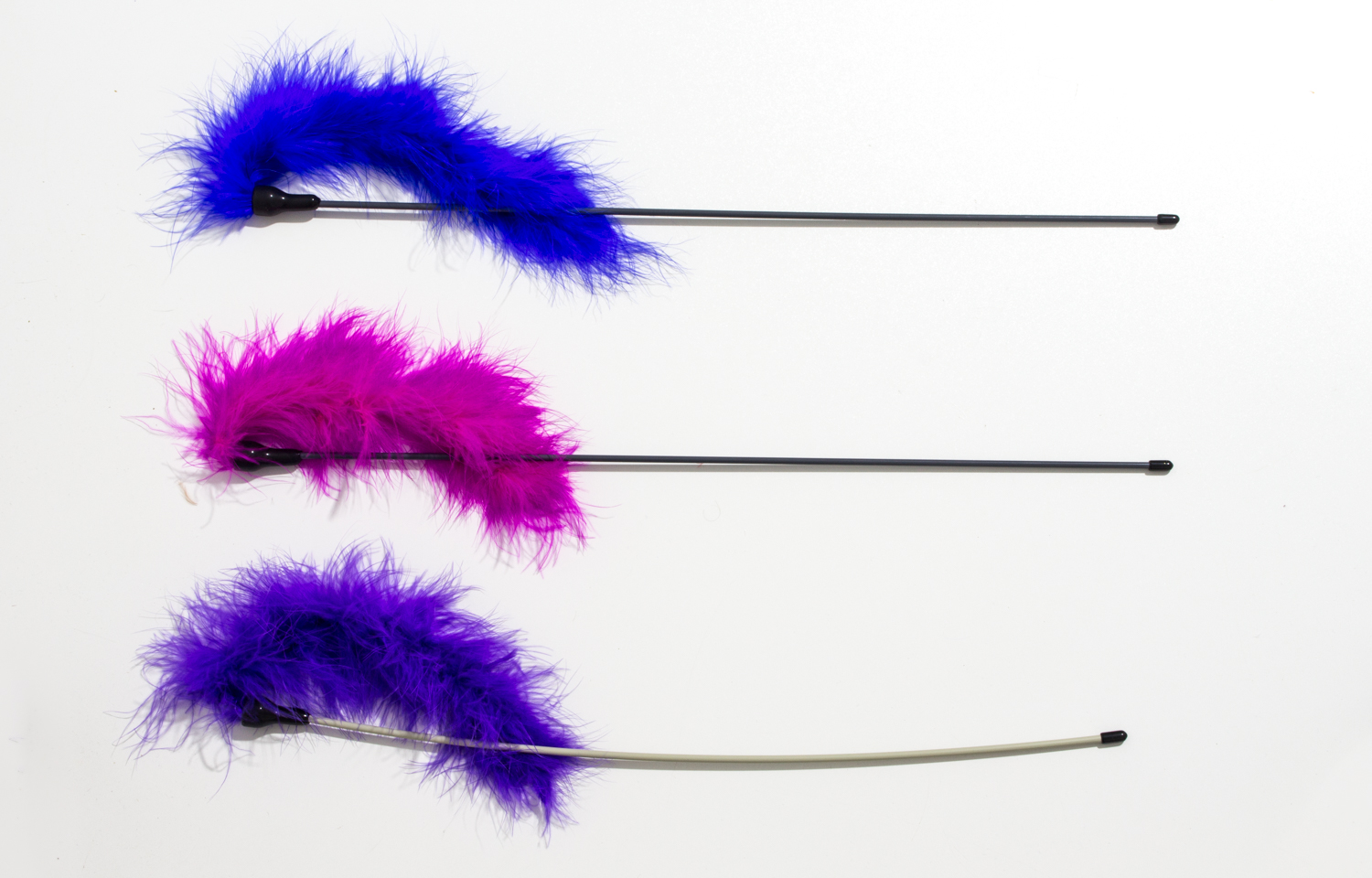 Tease for cats with tail 1pc (different colors)