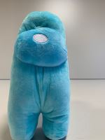Plush character from the game Among Us, big, light blue
