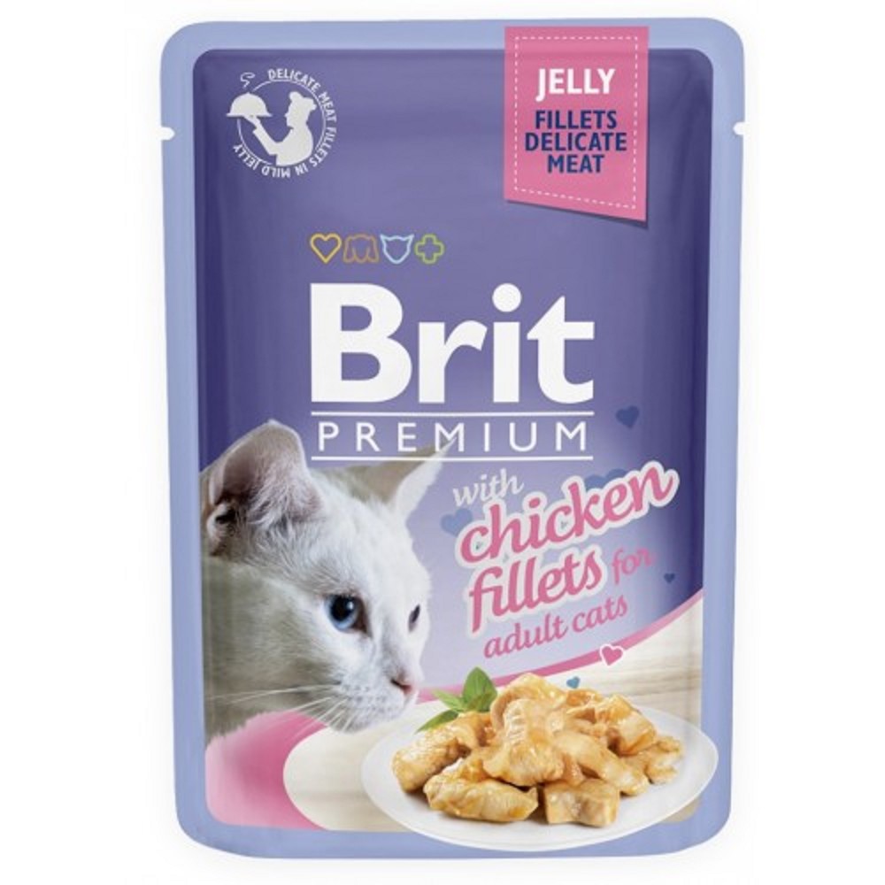 Brit Premium Cat Chicken Fillets & Jelly 85g