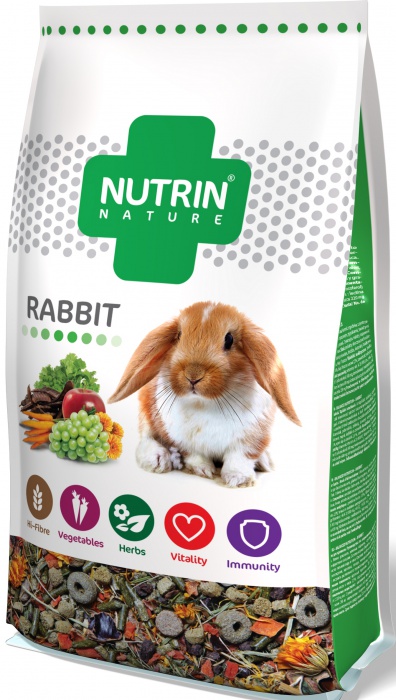 Kompletní krmivo NUTRIN pro králíky. 750 g.