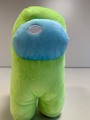 Plush character from the game Among Us, big, green