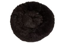 Rajen Komfy round cat bed, charcoal brown 50cm