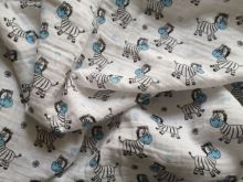 Baby cloth towel Zebra blue