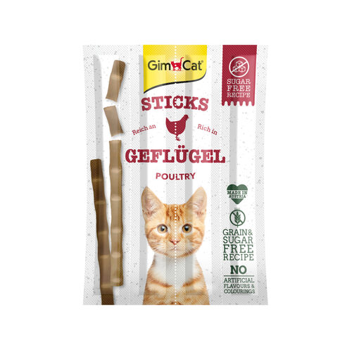 GimCat Poultry & Liver Sticks 4pcs