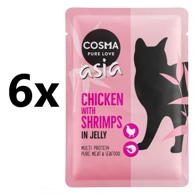 Cosma Asia kuře & krevety 6x100g