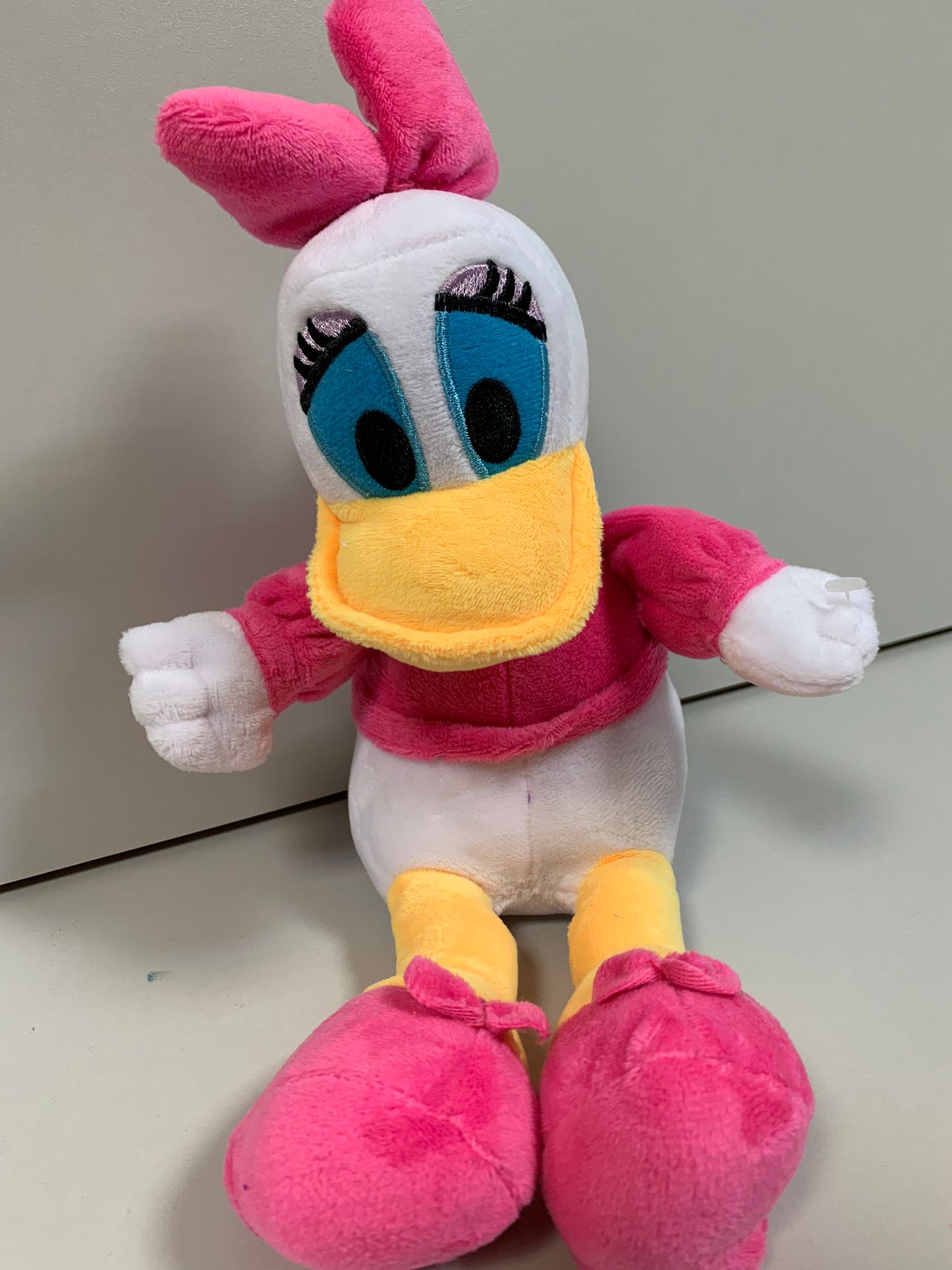 Plush character Daisy from Donald the duck, pink