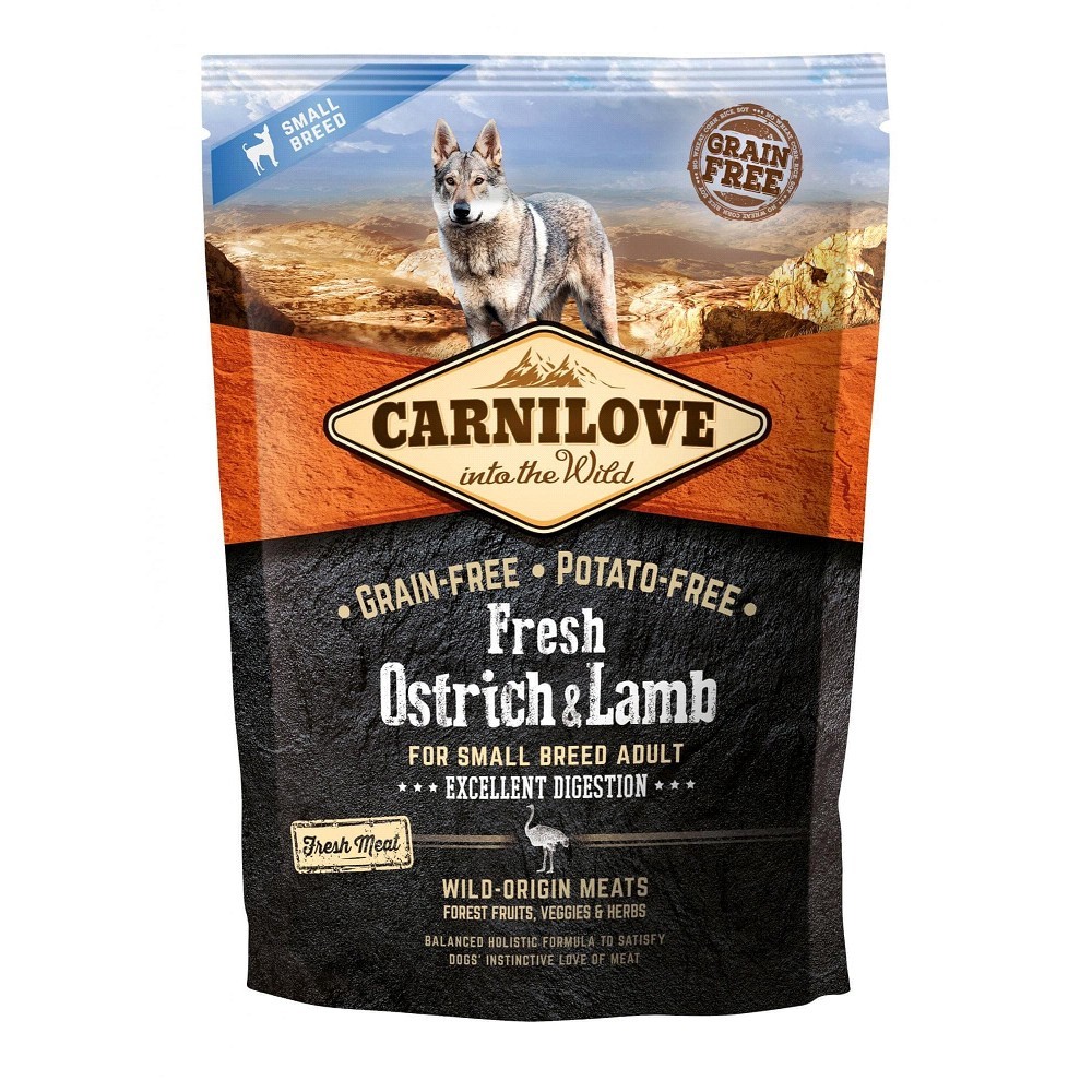 Carnilove Fresh Adult Dog Small Breed Ostrich & Lamb 1,5kg