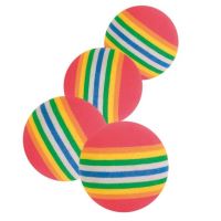 Trixie Duhové míčky Rainbow 3,5cm 4ks