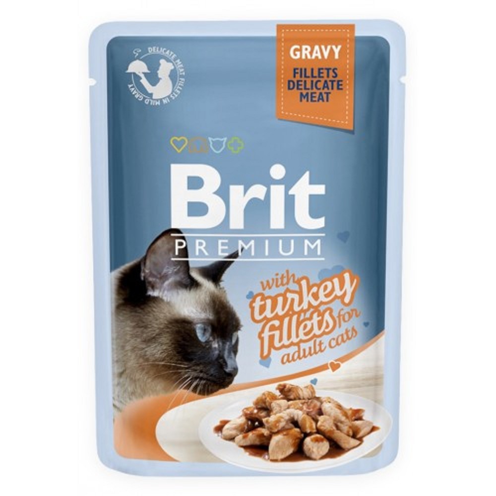 Brit Premium Cat Turkey Fillets & Gravy 85g