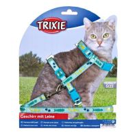 Trixie harness with a cat leash sewn with a ribbon 22-36cm / 10mm 1.2m