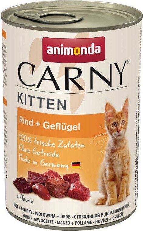Animonda Carny Kitten hovězí & drůbež 400g