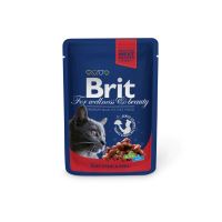 Brit Premium Cat Pouches Beef &amp; Peas 100g