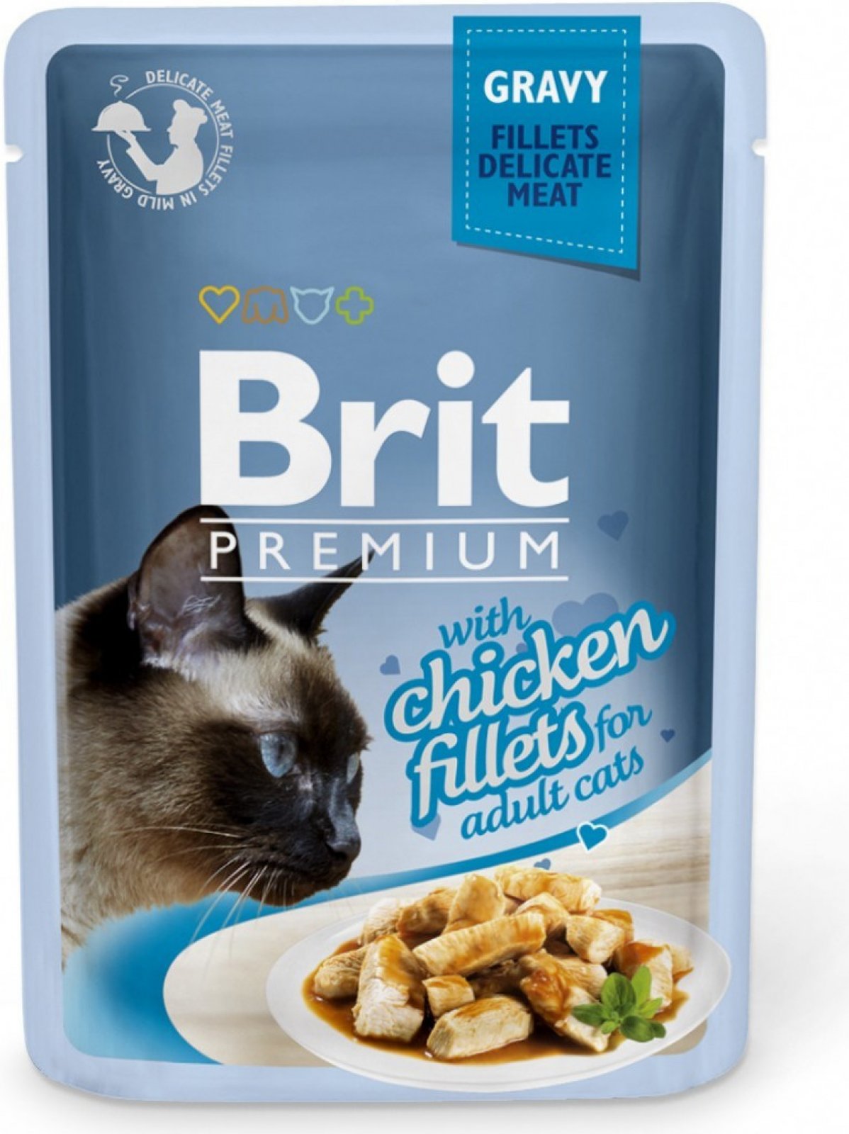 Brit Premium Cat Chicken Fillets & Gravy 85g