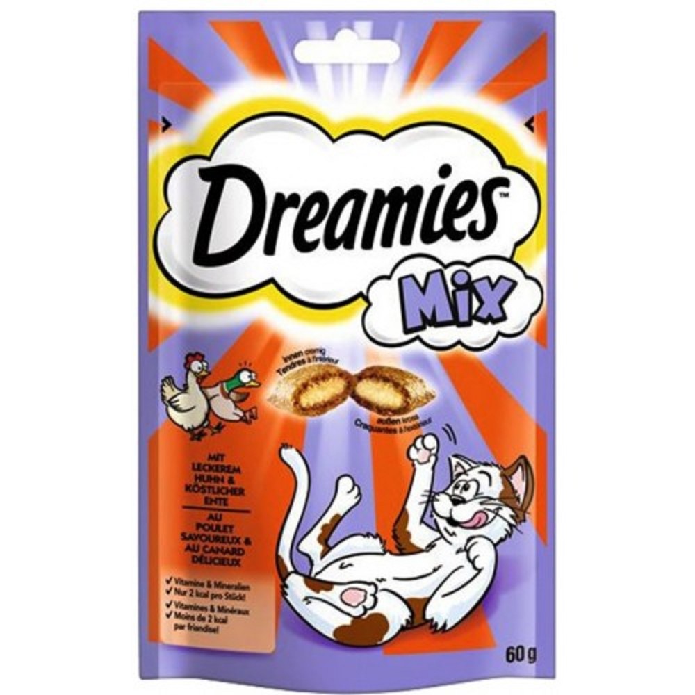 Dreamies cat with chicken and duck 60g mix