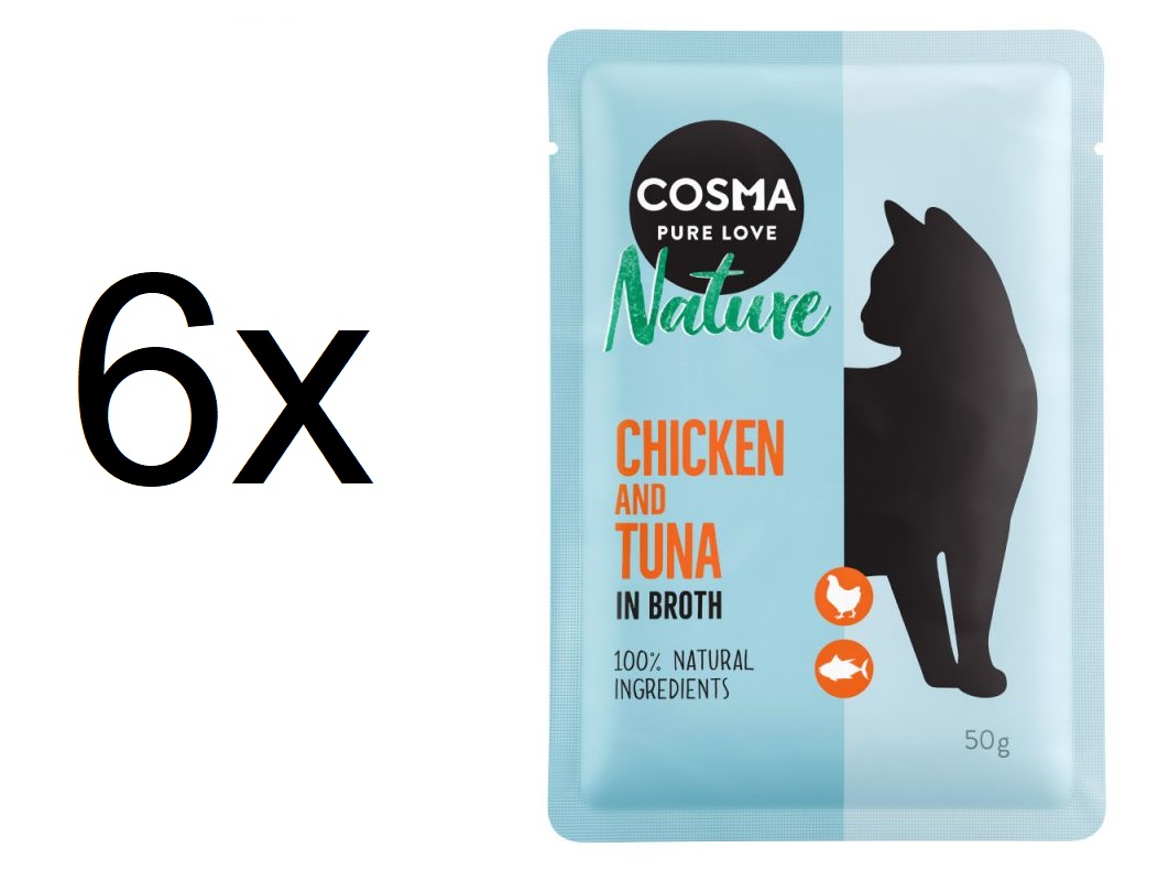 Cosma Nature chicken breast & tuna 6x50g