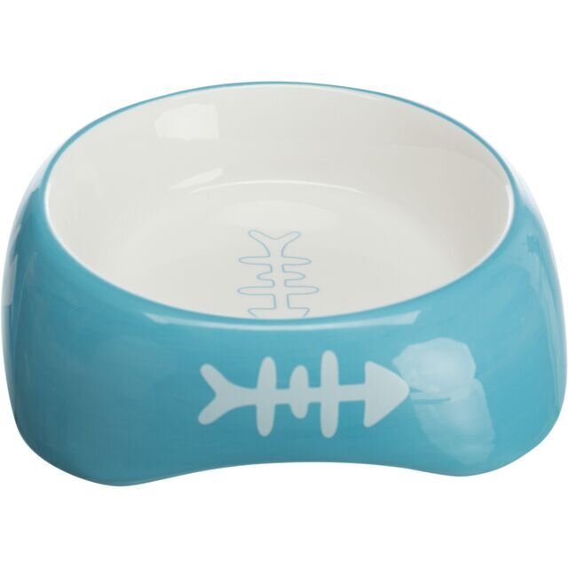 Keramická miska 200ml/13cm - CAT + rybí kostra (1)