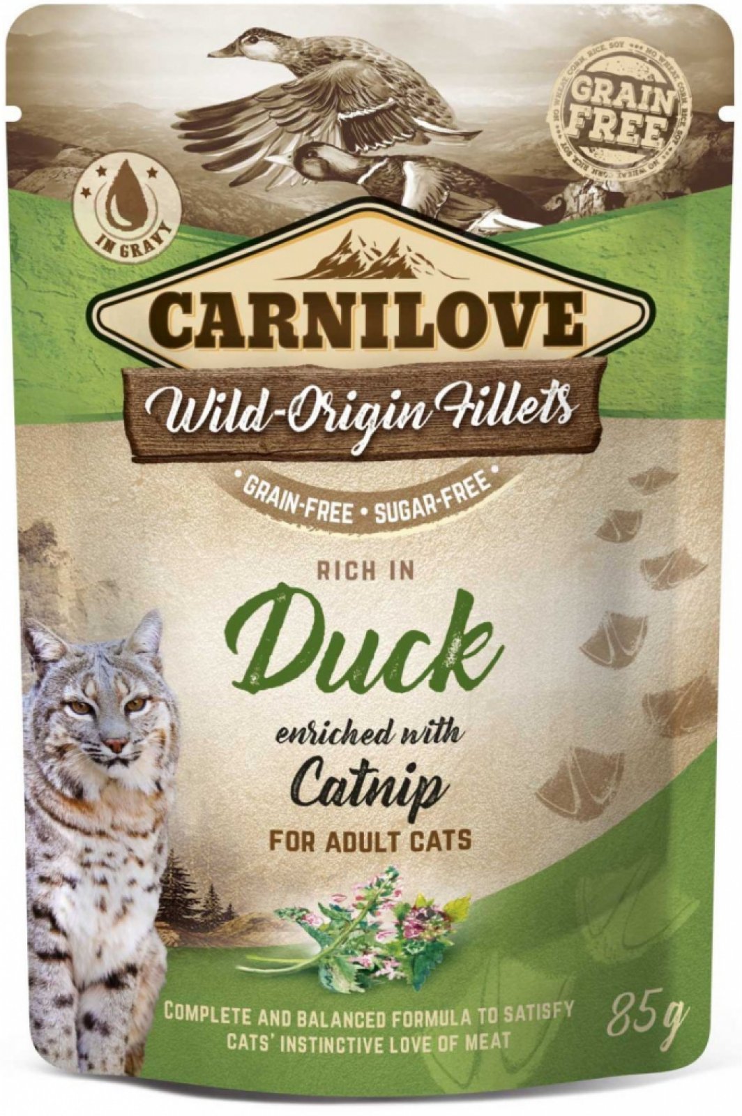 Carnilove Cat Pouch Duck Enriched & Catnip 85 g