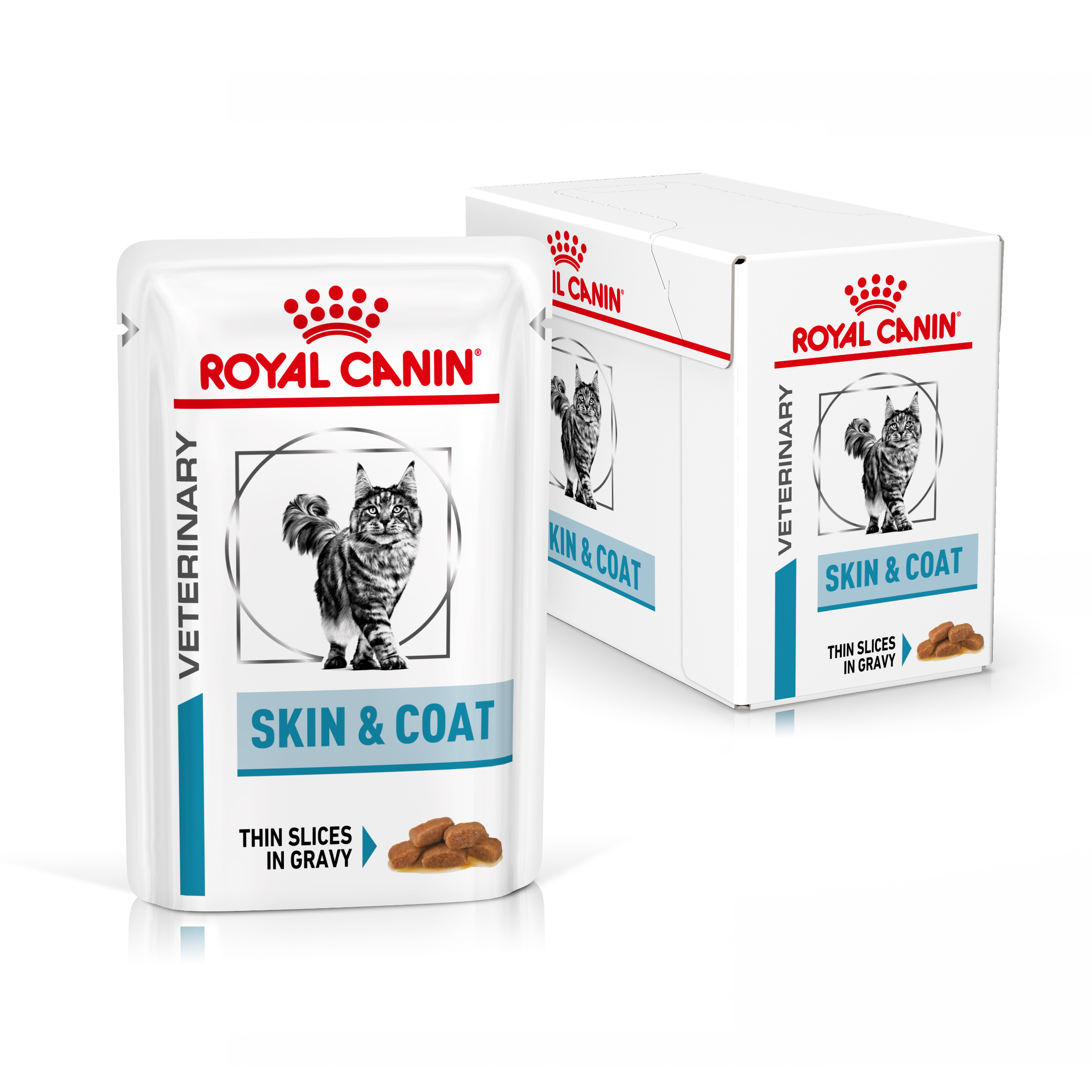 Royal Canin Veterinary Health Nutrition Cat Skin Coat Pouch 12x85g