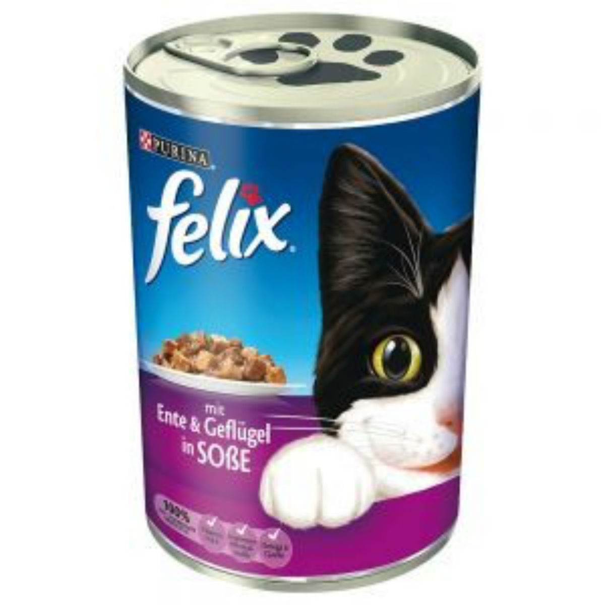 Felix canned duck and poultry in jelly 400 g