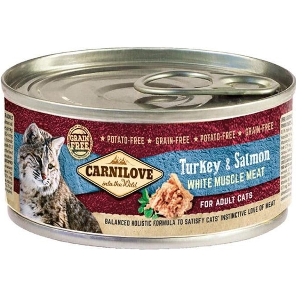 Carnilove White Muscle Meat Turkey & Salmon Cats 100g