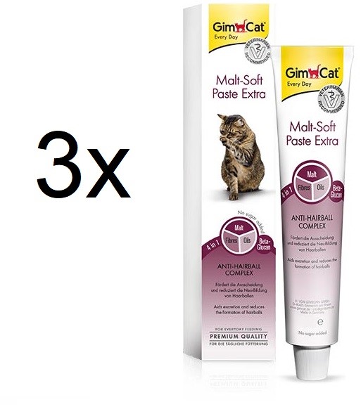 GimPet pasta for cats Malt-Soft Extra 3x200g 