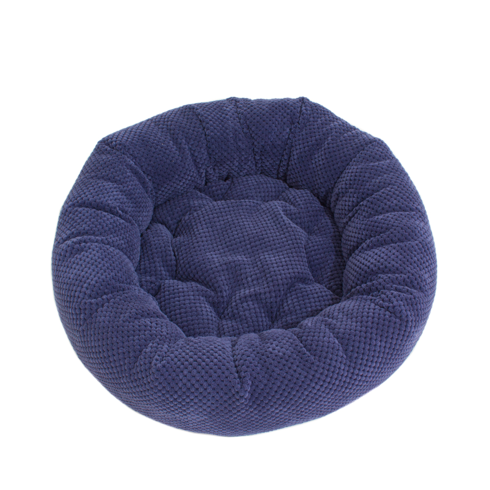 Rajen round cat bed 50cm, blue bubbles