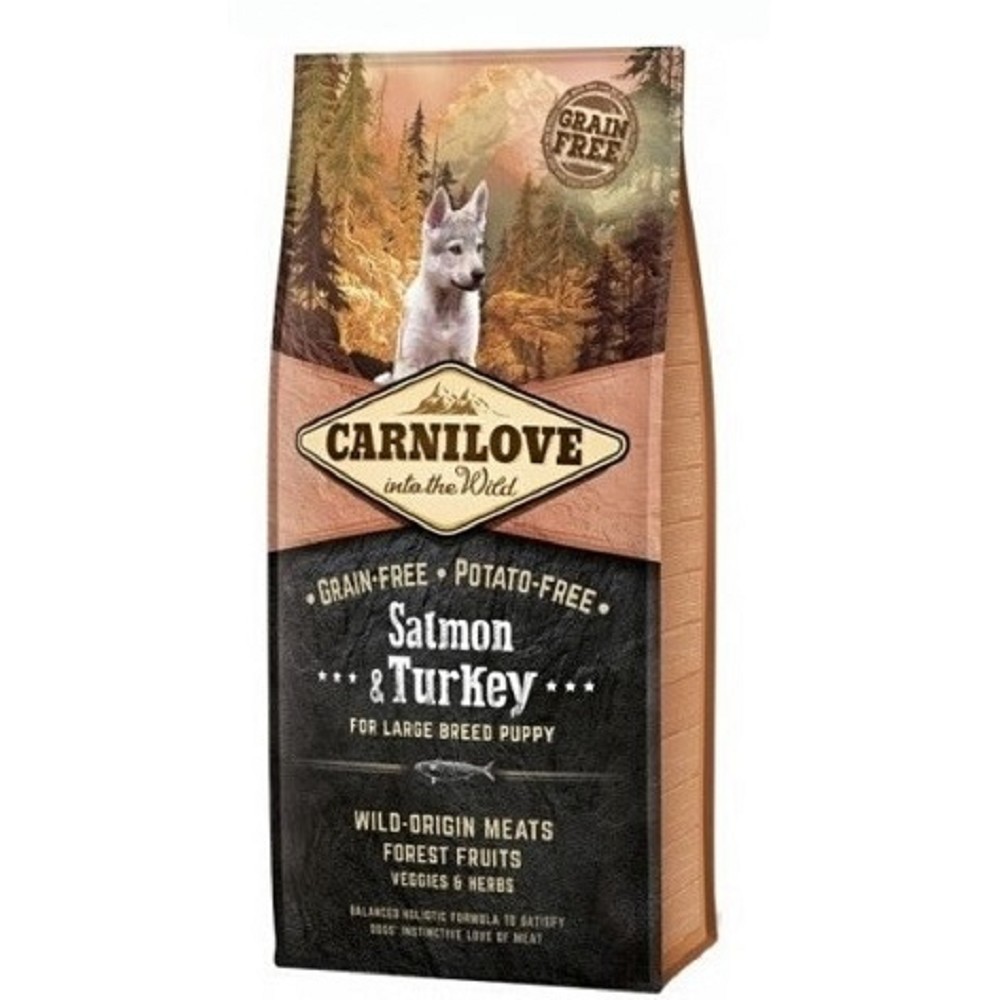 Carnilove Dog Salmon & Turkey for Large Breed Puppy 12kg