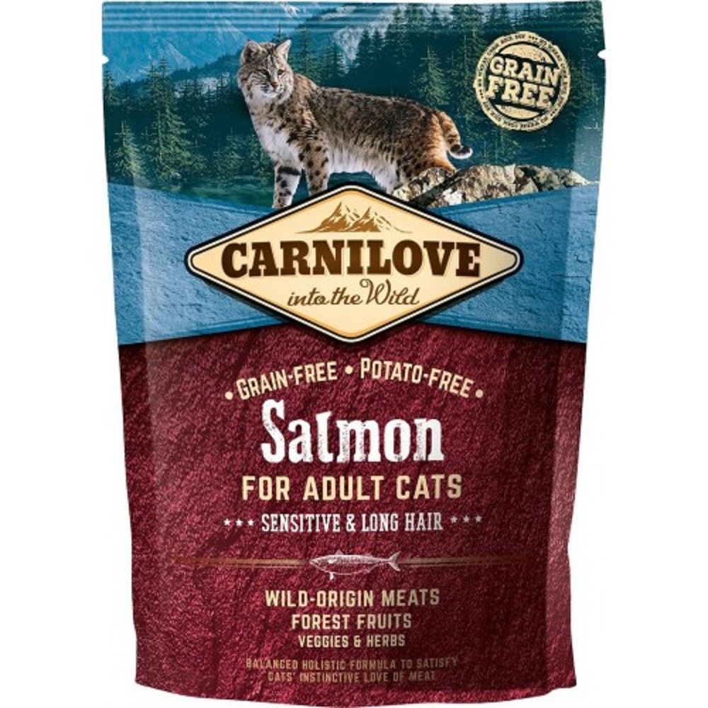 Carnilove Cat Salmon Adult Sensitive & Long Hair 0,4kg