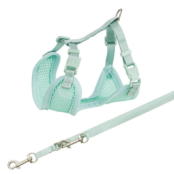 JUNIOR puppy set, soft harness 26-34cm / 10mm + leash 2.00m / 10mm