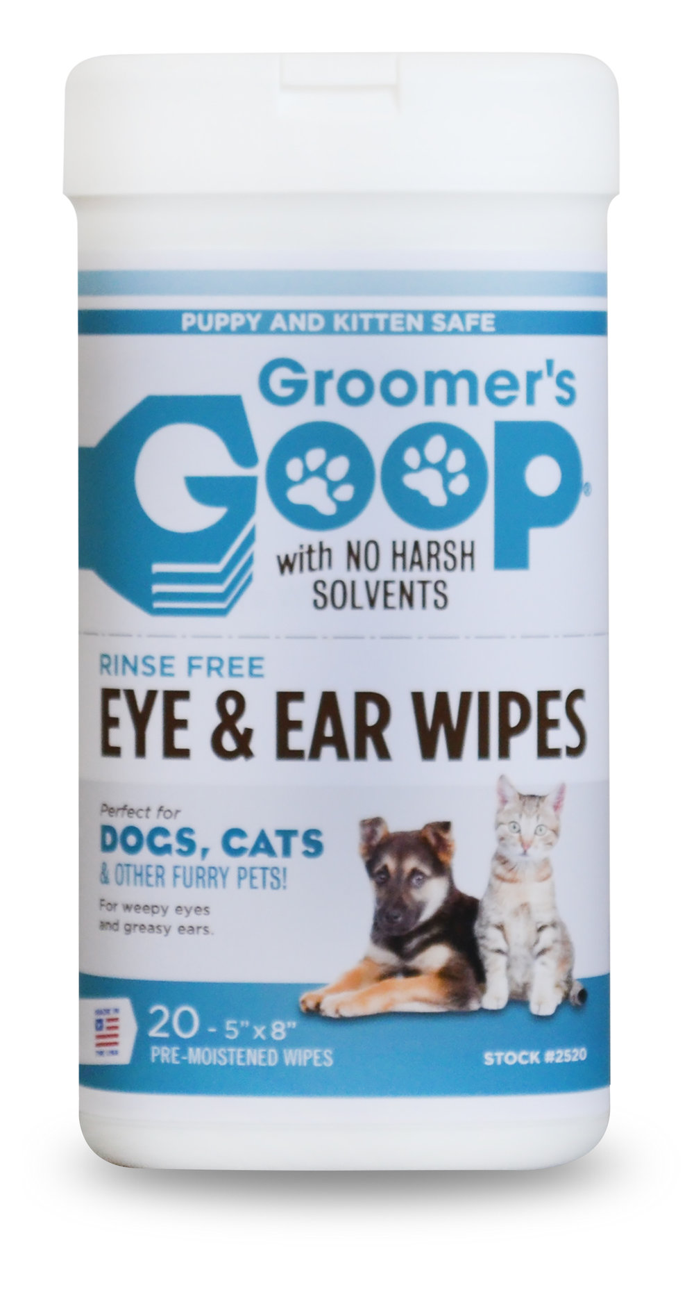 Groomer's Goop Ear and Eye Wipes 20pcs