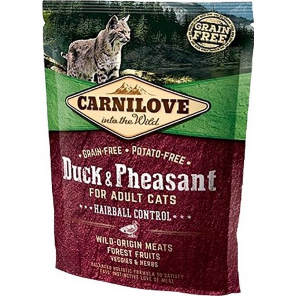 Carnilove Cat Duck & Pheasant Adult Hairball Control 0,4kg
