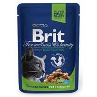 Brit Premium Cat Sterilised Chicken Fillets &amp; Gravy 100g