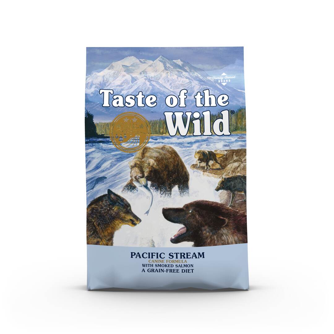 Kompletní krmivo pro dospělé psy Taste of the Wild vhodné pro všechna stádia života provoněné uzeným lososem. Lososový olej přispěje ke správnému vývoji vašeho malého vlka.