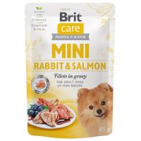 Brit Care Mini králičí a lososí filé v omáčce 85g