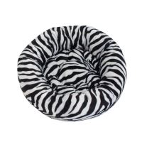 Rajen round cat bed 50cm, zebra pattern