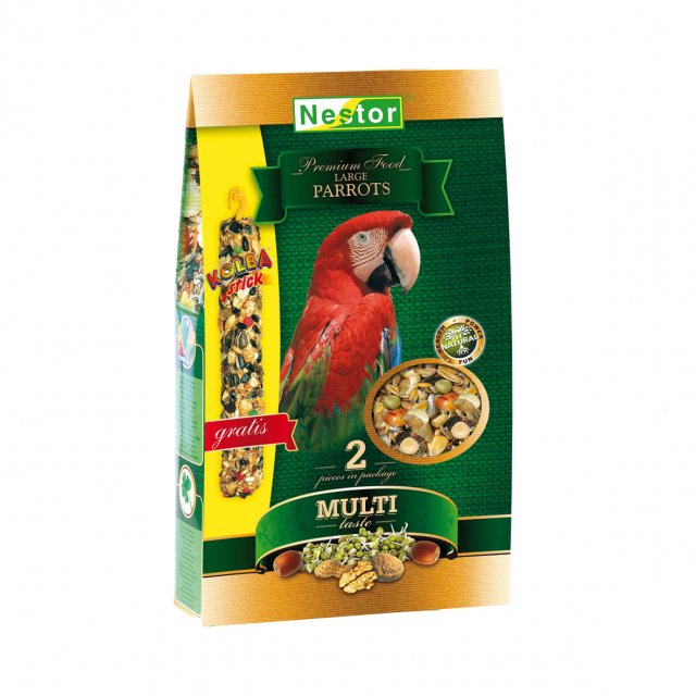 Nestor krmivo Premium multi-taste pro velké papoušky 1400ml (630g)