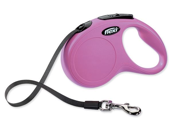 Flexi leash Classic NEW S belt 5 m / 15 kg pink