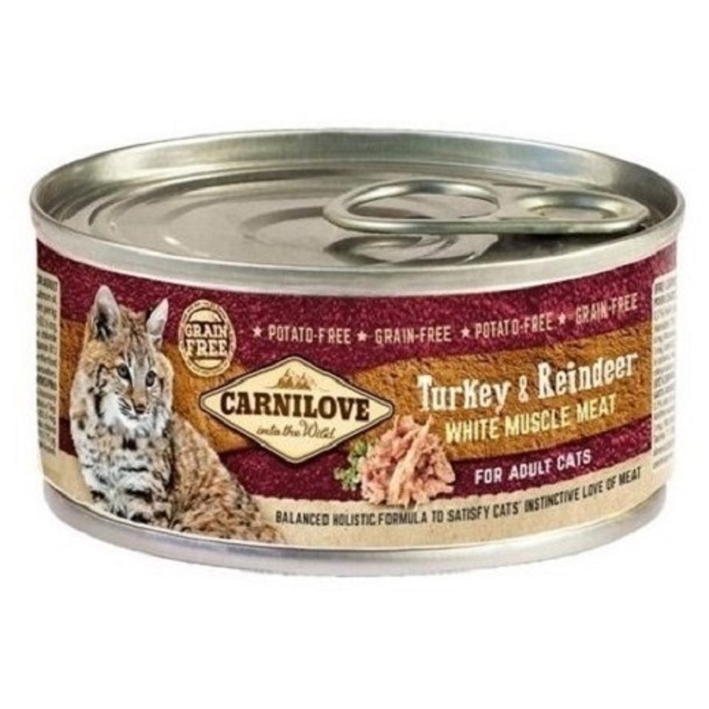 Carnilove White Muscle Meat Turkey & Reindeer Cats 100g