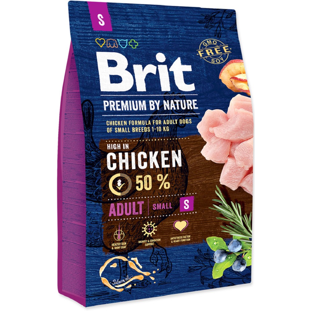 Brit 3kg premium Nature Adult S