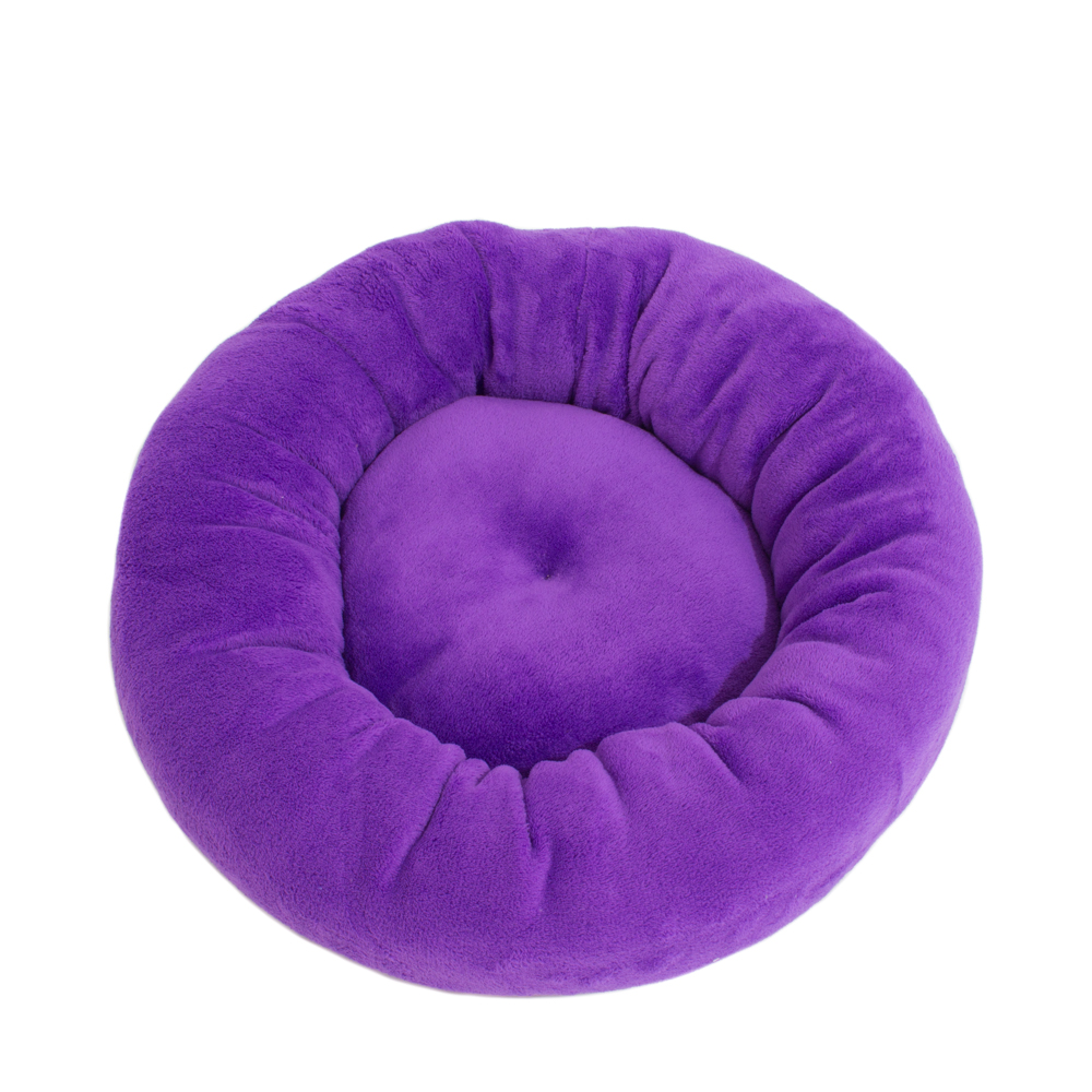 Rajen round cat bed 50cm, clear purple