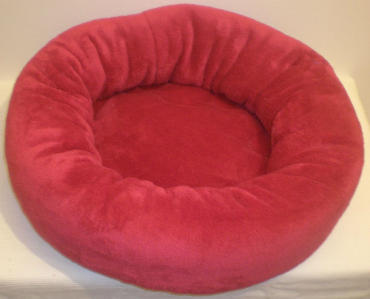 Rajen round cat bed 50cm, light red