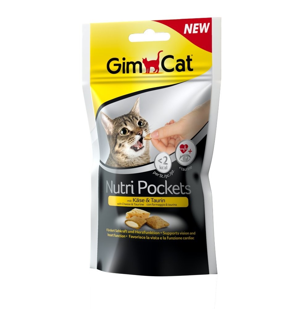 GimCat Nutri Pockets with cheese & taurine 60g