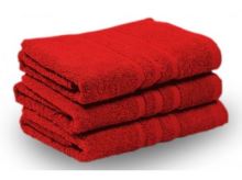 KLASIK PROUŽEK towel and bath towel red